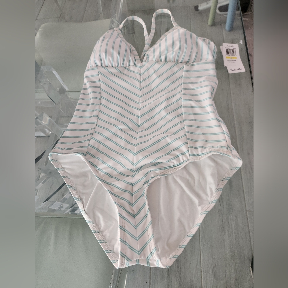 Splendid Brand Striped One-Piece Bathing Suit